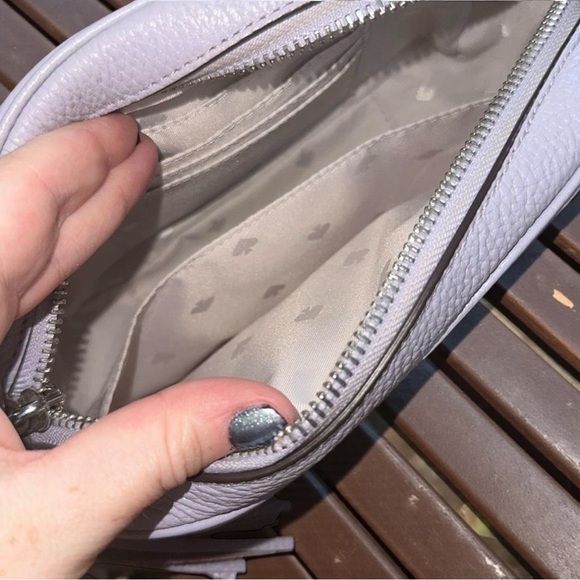 Kate Spade New York Kourtney Lilac Pebbled Leather Crossbody Bag EC - Picture 4 of 5